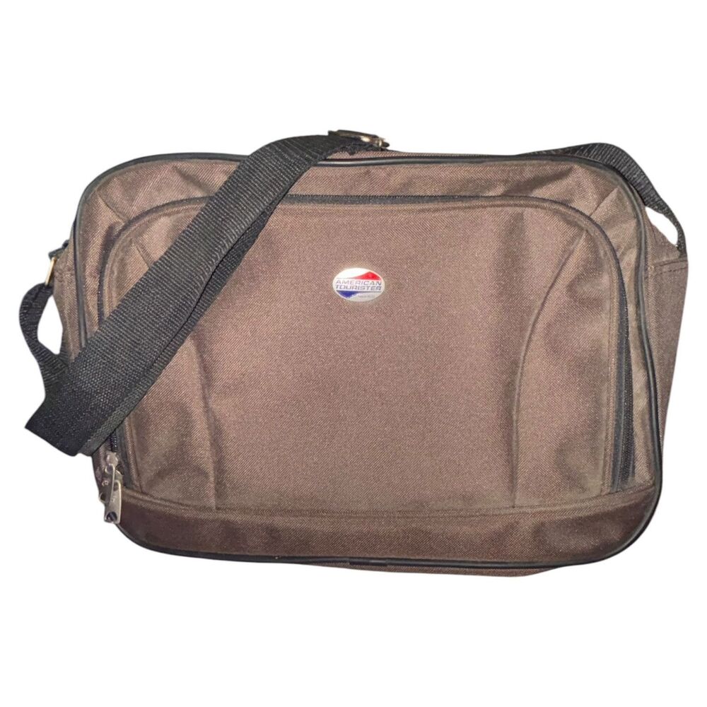 American Tourister Brown Travel Carry On Tote 16"x10"